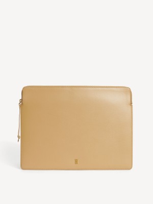 Altri Accessori By Malene Birger Aya Leather Laptop Case Sabbia | IT_BB42238