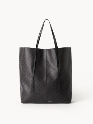 Borse By Malene Birger Abrille Printed Tote Corallo | IT_BB28653