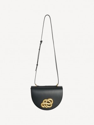 Borse By Malene Birger Cebella Leather Shoulder Nere | IT_BB23791