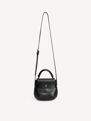 Borse By Malene Birger Meela Leather Shoulder Nere | IT_BB61214