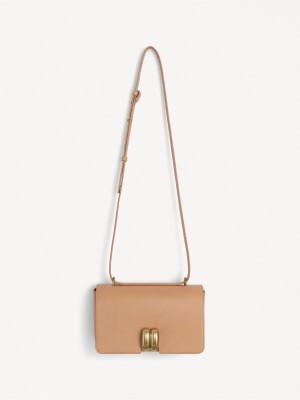 Borse By Malene Birger Noval Leather Shoulder Tan | IT_BB77813