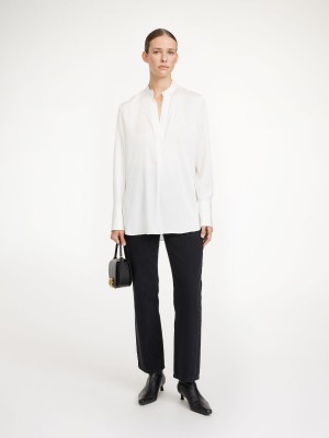 Camicie By Malene Birger Mabillon Silk Bianche | IT_BB53981