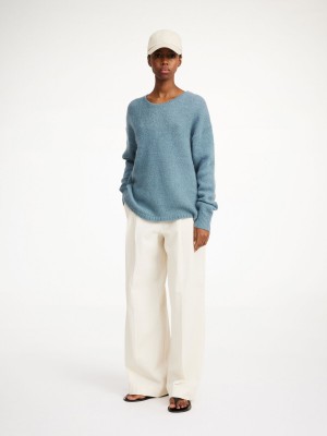 Maglieria By Malene Birger Briella Mohair-blend Sweater Cool Water | IT_BB31279