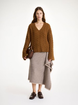 Maglieria By Malene Birger Cimone Cable-knit Sweater Bison | IT_BB32702