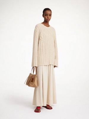 Maglieria By Malene Birger Cirra Ribbed Sweater Oyster Gray | IT_BB57880