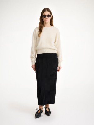 Maglieria By Malene Birger Fiemme Midi Skirt Nere | IT_BB29776