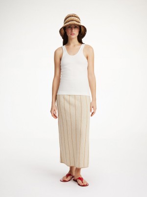 Maglieria By Malene Birger Hercula Maxi Skirt Oyster Gray | IT_BB38286