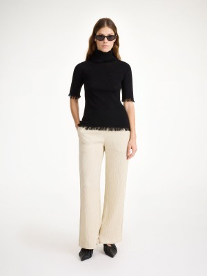 Maglieria By Malene Birger Jaxa Wool-blend Top Nere | IT_BB51113