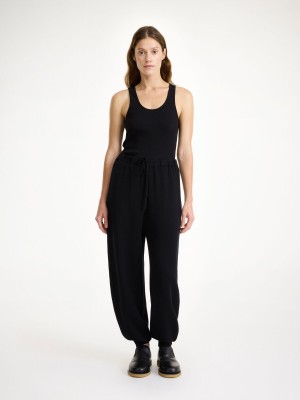 Maglieria By Malene Birger Tevana High-waisted Trousers Nere | IT_BB21548