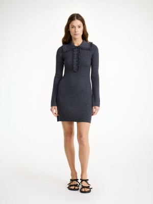 Maglieria By Malene Birger Tonai Merino Wool Dress Grigie | IT_BB35525