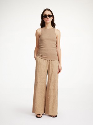 Pantaloni By Malene Birger Campine Wide-leg Tannin | IT_BB49481