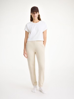 Pantaloni By Malene Birger Hali Organic Cotton Oyster Gray | IT_BB73253