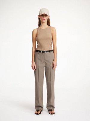 Pantaloni By Malene Birger Igda Straight-leg Shitake | IT_BB28782