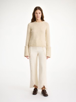 Pantaloni By Malene Birger Nadihas High-waist Bianche | IT_BB69460