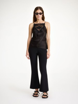 Pantaloni By Malene Birger Vilanna High-waist Nere | IT_BB13821