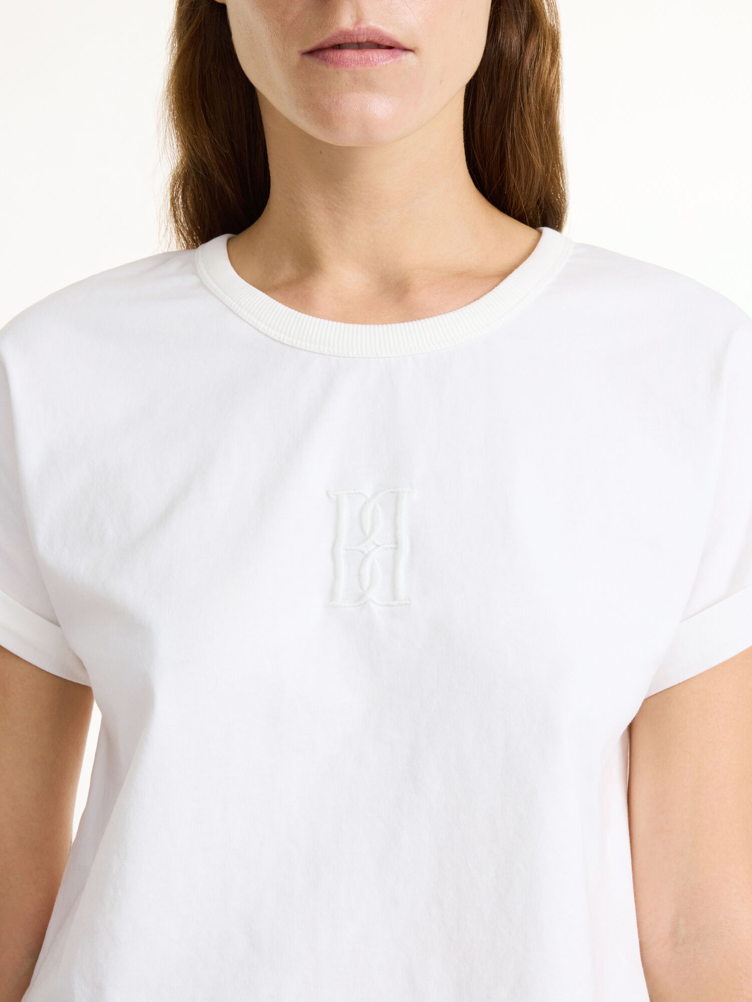 Abbigliamento sportivo By Malene Birger Hedalia Organic Cotton T-shirt Bianche | IT_BB89011