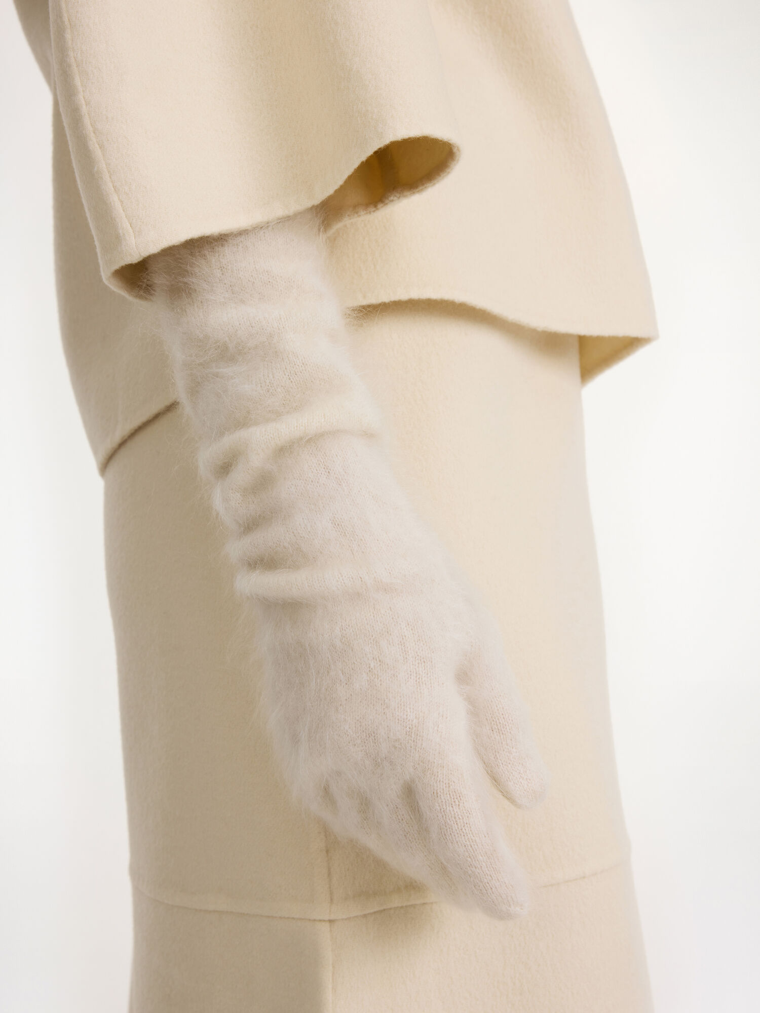 Altri Accessori By Malene Birger Guanta Cashmere Gloves Oyster Gray | IT_BB58578