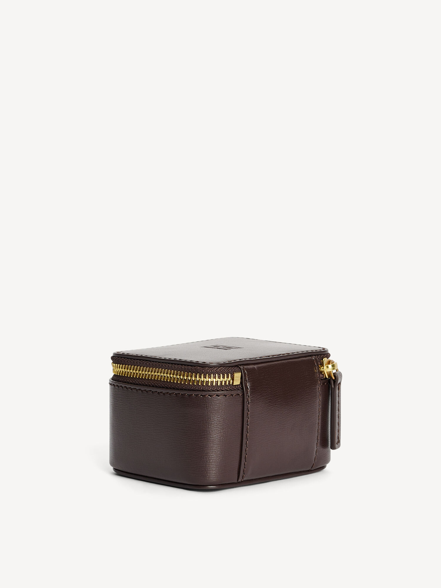 Beauty Bags By Malene Birger Aya Bijoux Jewellery Bag Marroni Scuro | IT_BB48874