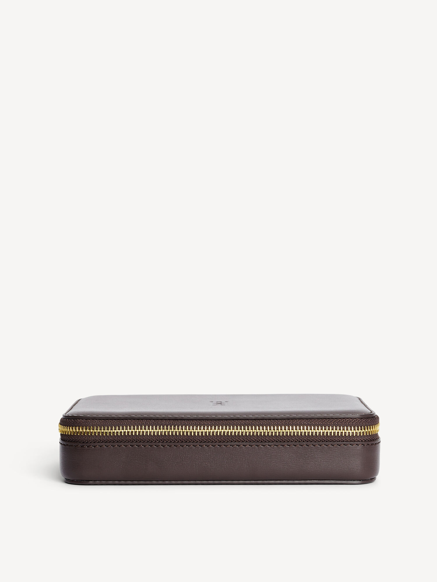 Beauty Bags By Malene Birger Aya Cher Leather Jewellery Case Marroni Scuro | IT_BB60599