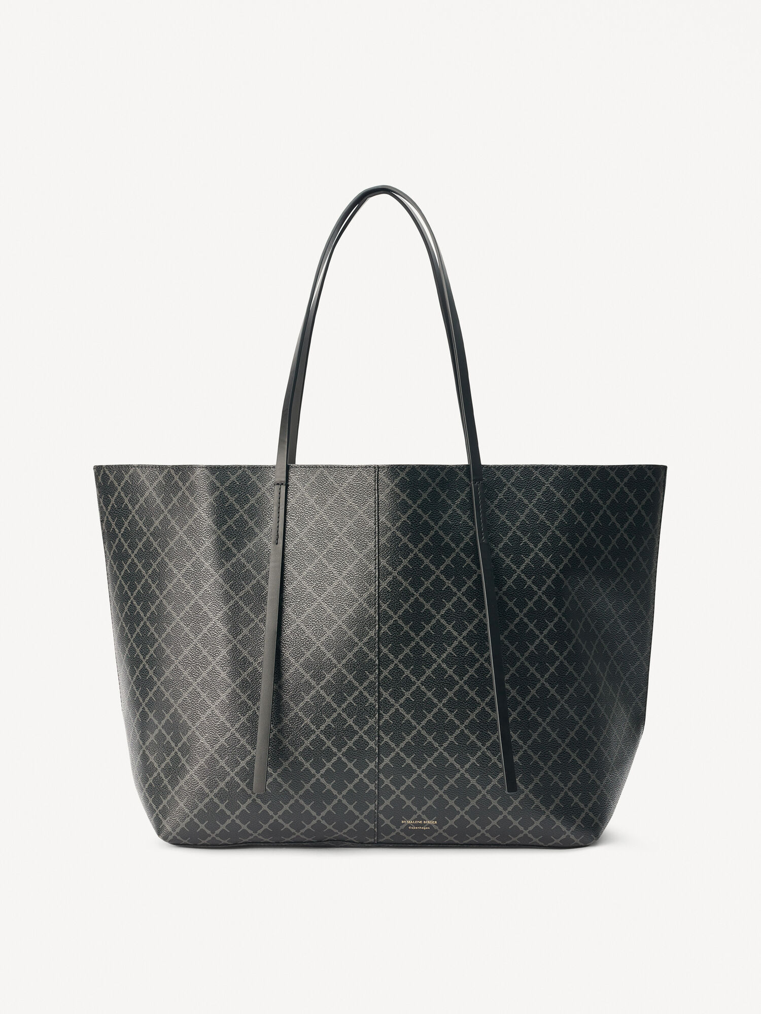 Borse By Malene Birger Abi Printed Tote Charcoal | IT_BB72827