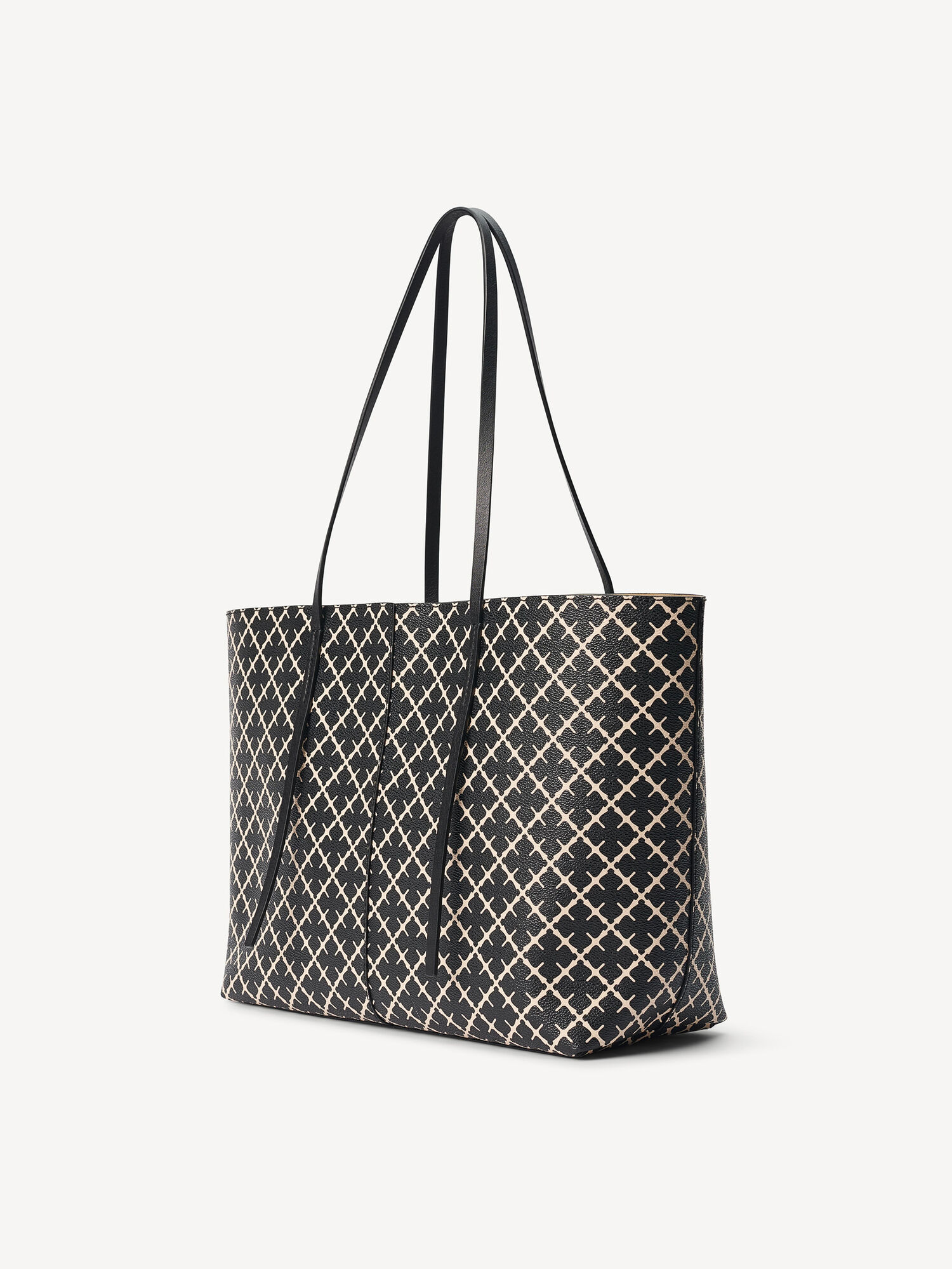 Borse By Malene Birger Abigail Printed Tote Nere | IT_BB60353