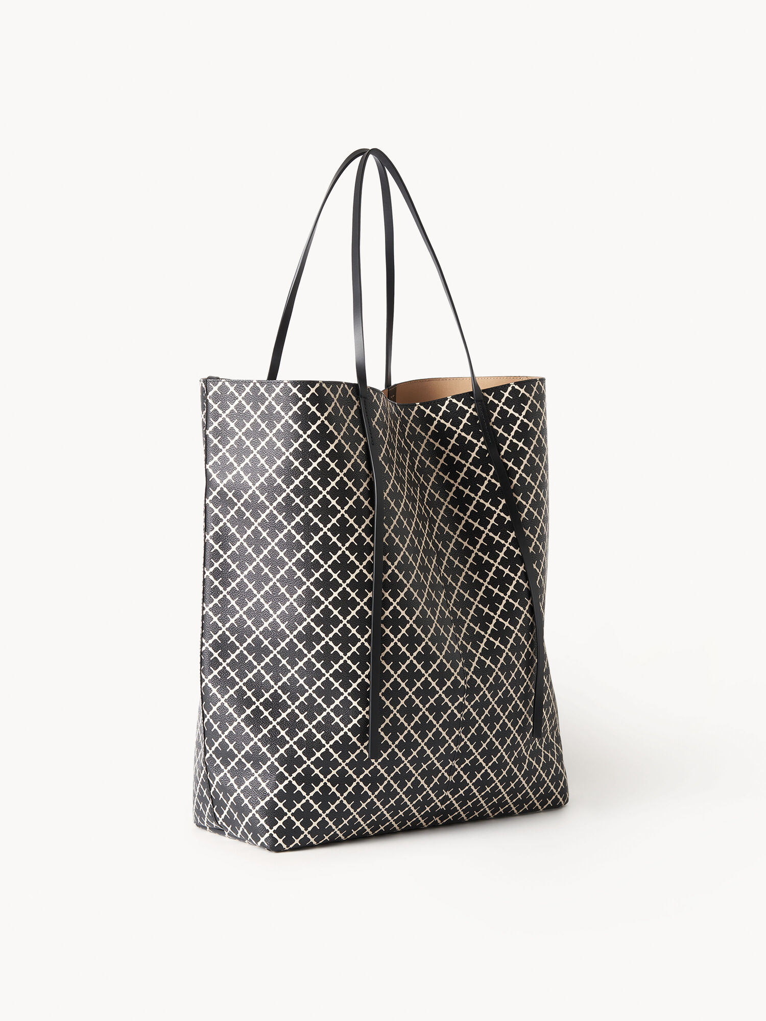 Borse By Malene Birger Abrille Printed Tote Nere | IT_BB53091