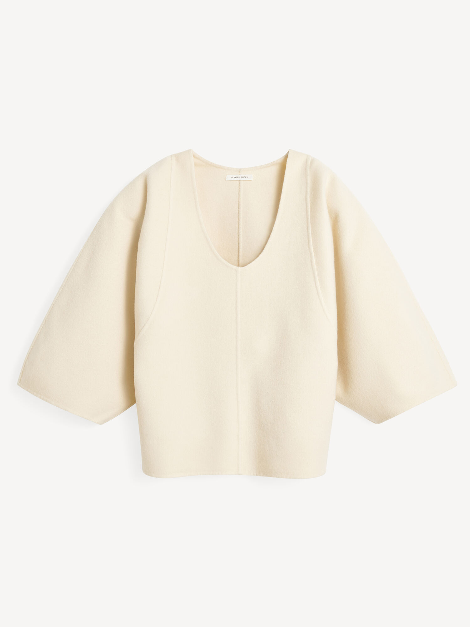 Camicie By Malene Birger Calya Wool Blouse Pearl | IT_BB72152