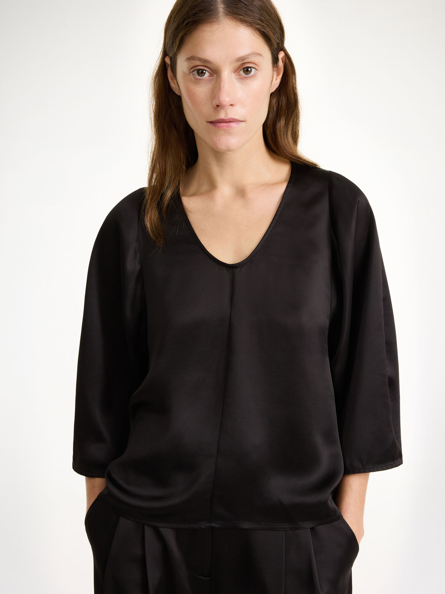 Camicie By Malene Birger Calyas Blouse Nere | IT_BB40242