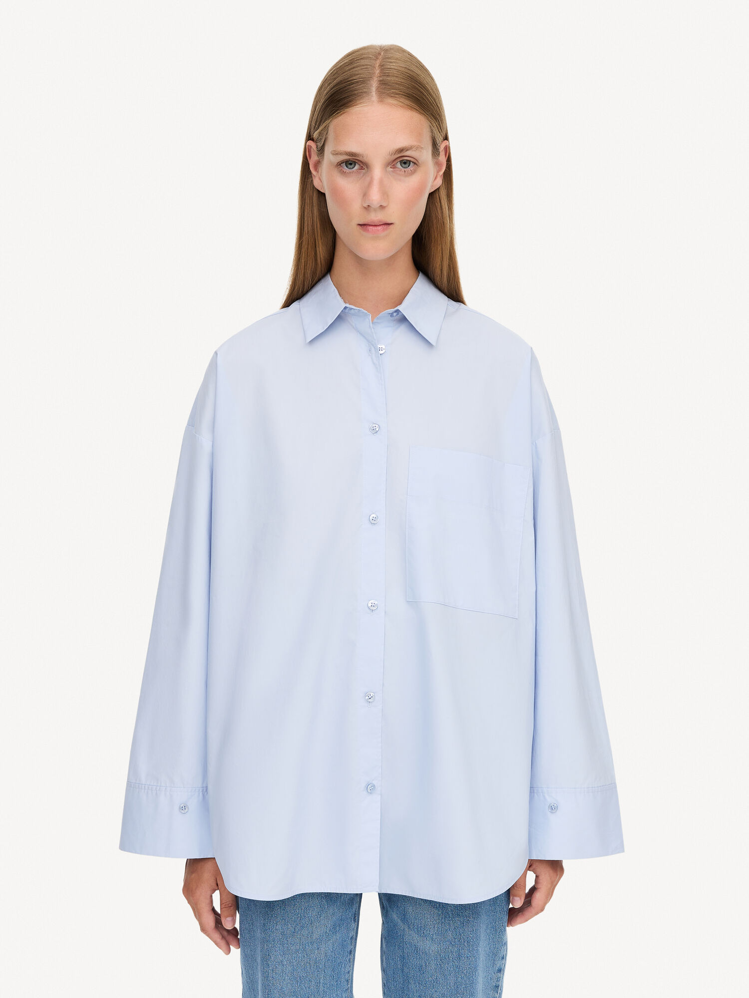 Camicie By Malene Birger Derris Organic Cotton Blu | IT_BB71891