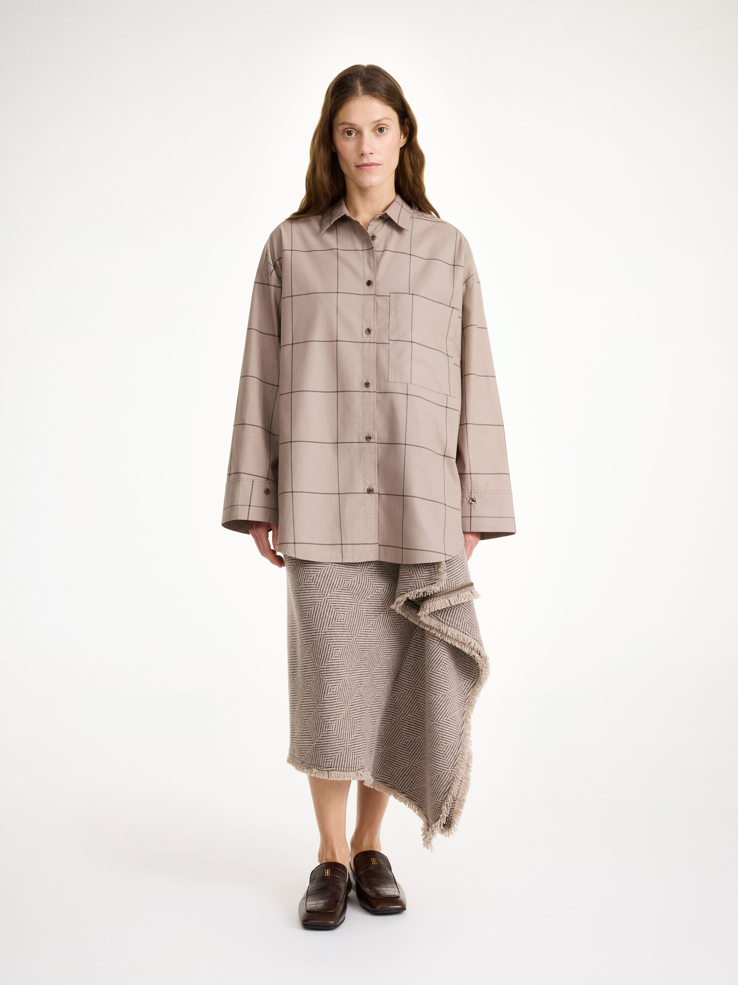 Camicie By Malene Birger Derris Organic Cotton Autumn check | IT_BB64296