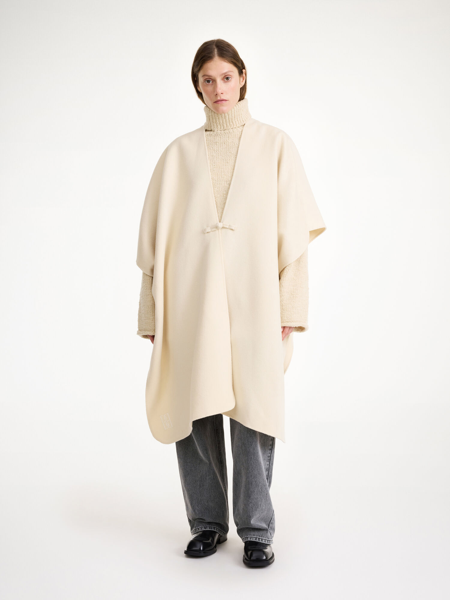 Giacche By Malene Birger Robertas Wool Cape Pearl | IT_BB97800