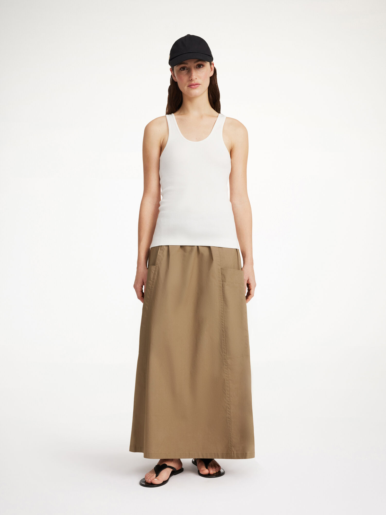 Gonne By Malene Birger Catterine Organic Cotton Maxi Shitake | IT_BB40353