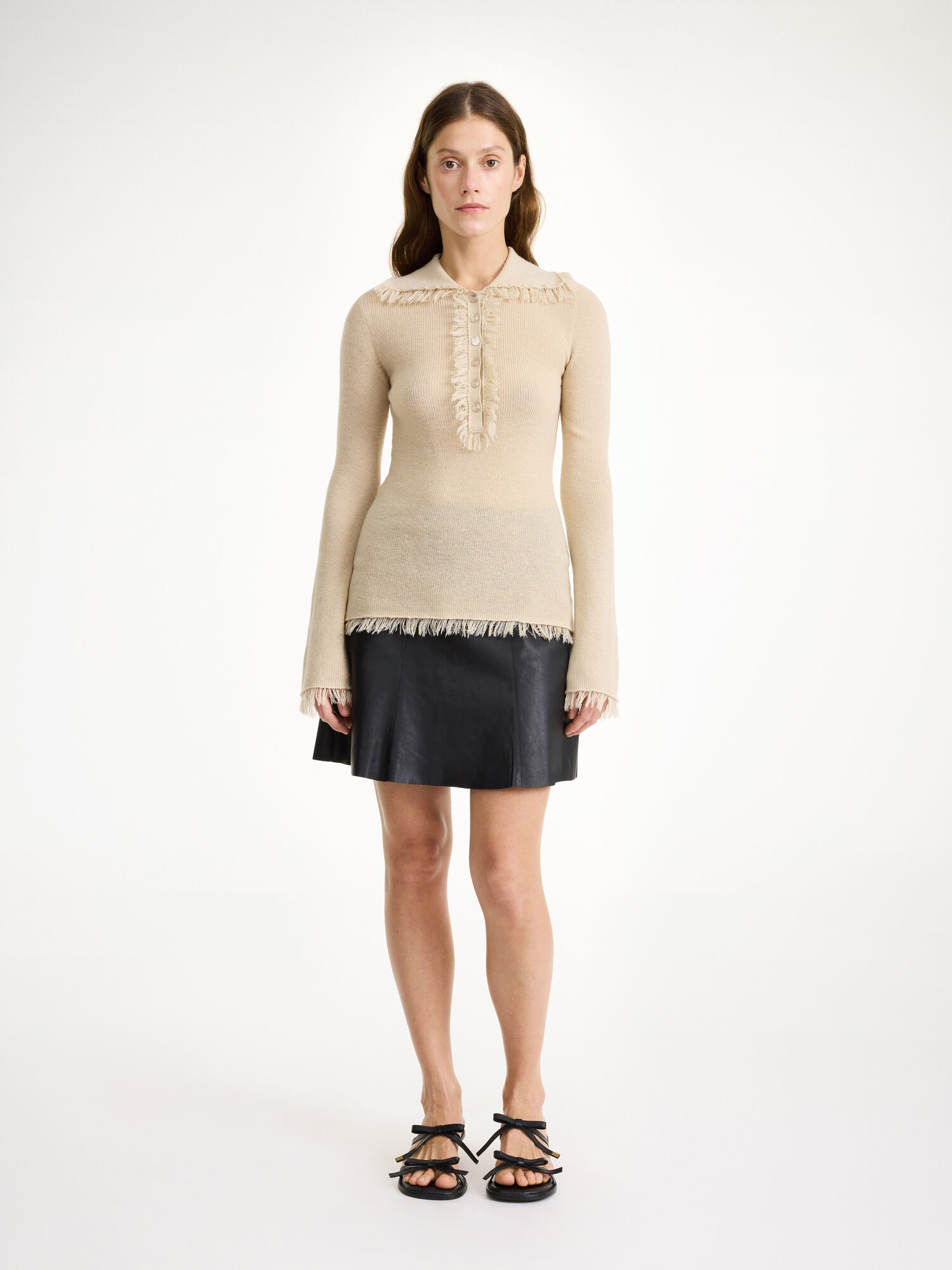 Gonne By Malene Birger Naommi Leather Mini Nere | IT_BB66959