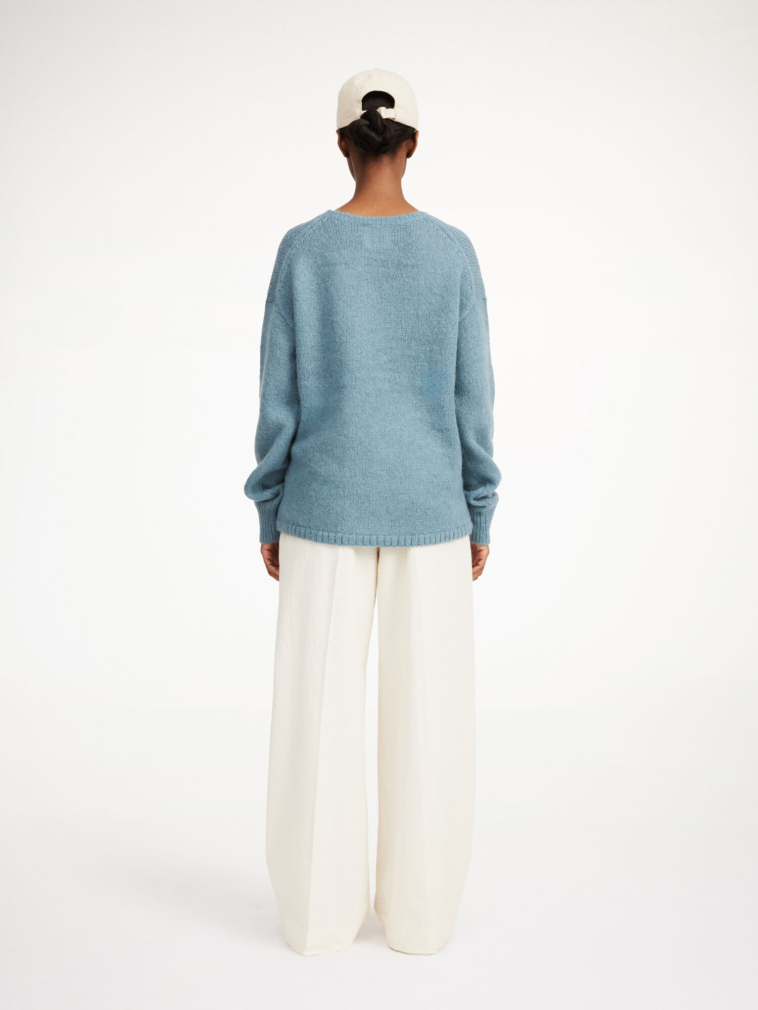 Maglieria By Malene Birger Briella Mohair-blend Sweater Cool Water | IT_BB31279