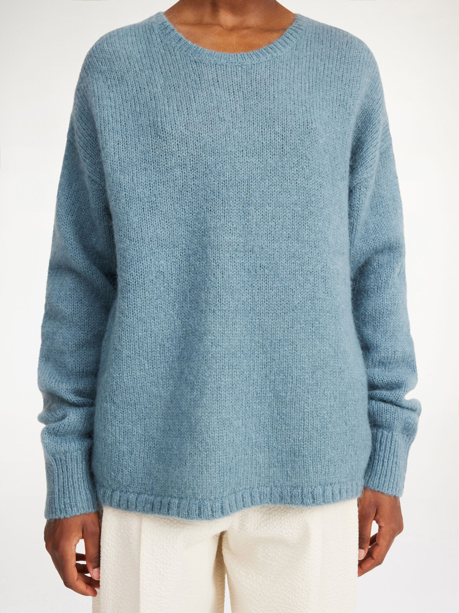 Maglieria By Malene Birger Briella Mohair-blend Sweater Cool Water | IT_BB31279