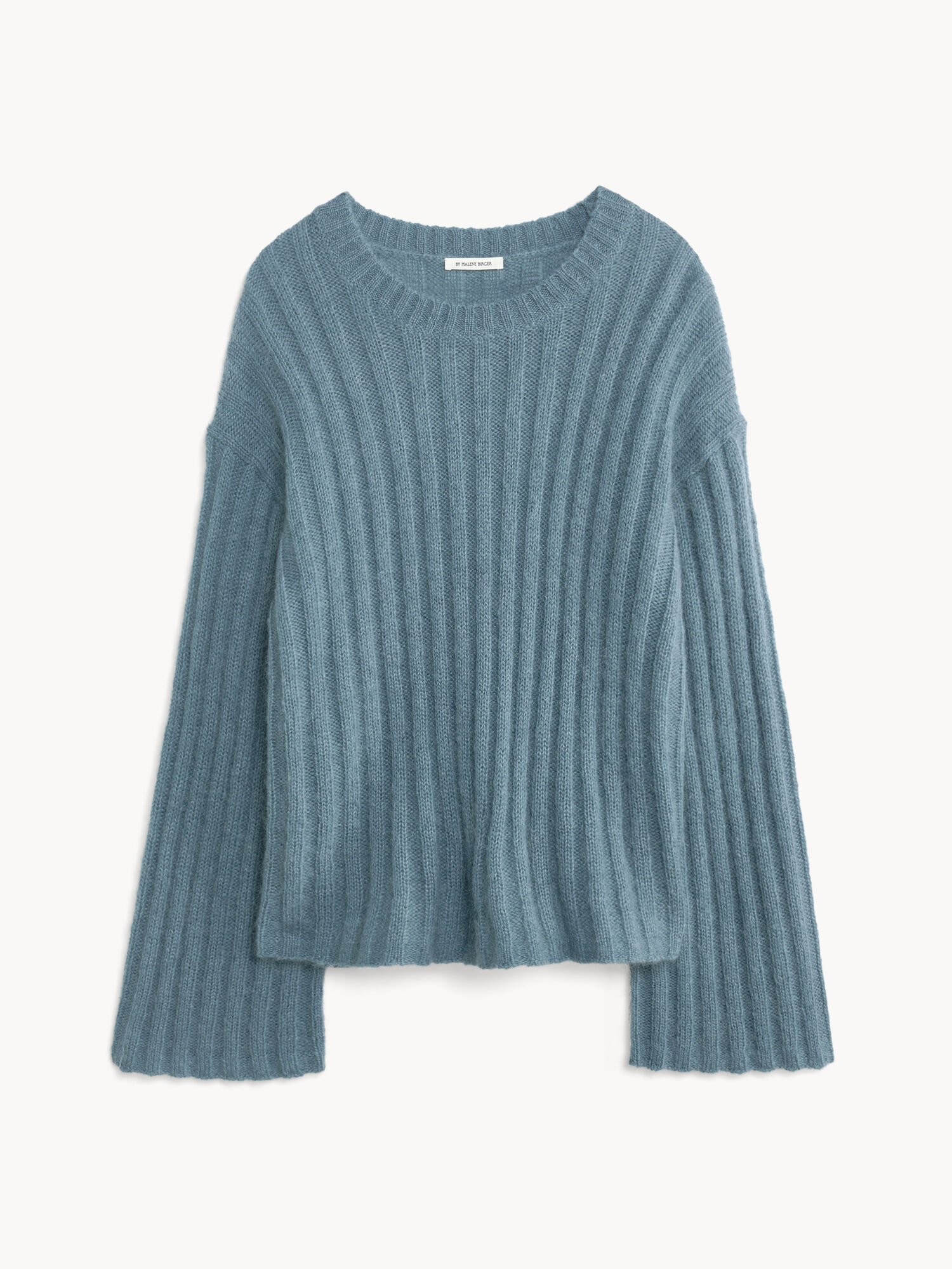 Maglieria By Malene Birger Cierra Ribbed Sweater Cool Water | IT_BB44886