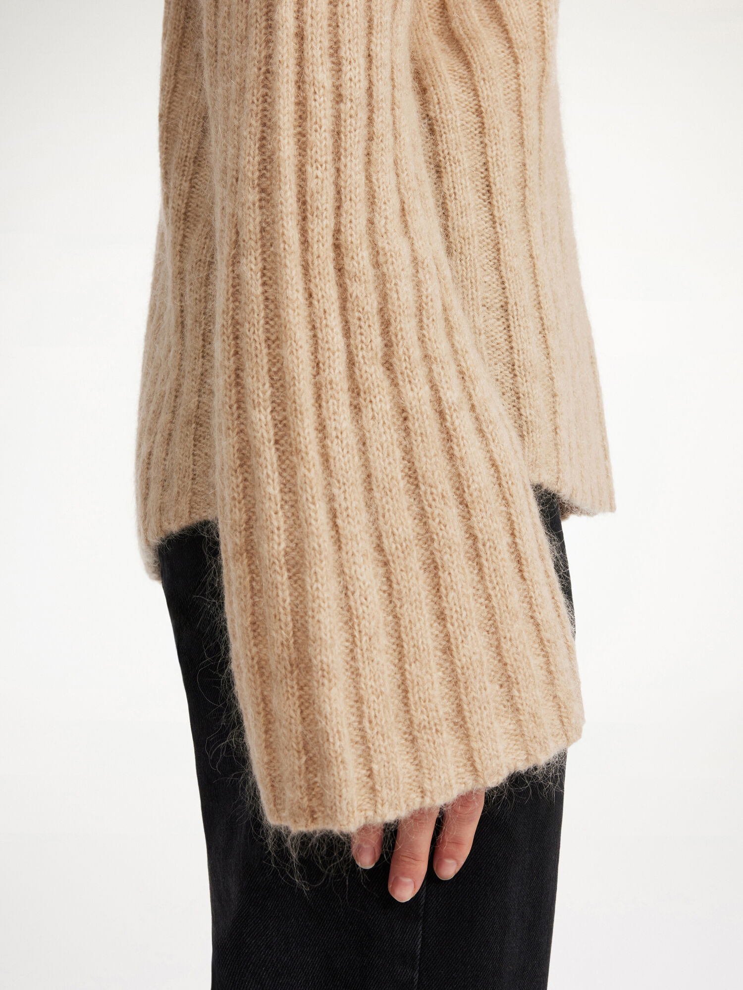 Maglieria By Malene Birger Cierra Ribbed Sweater Beige | IT_BB28401