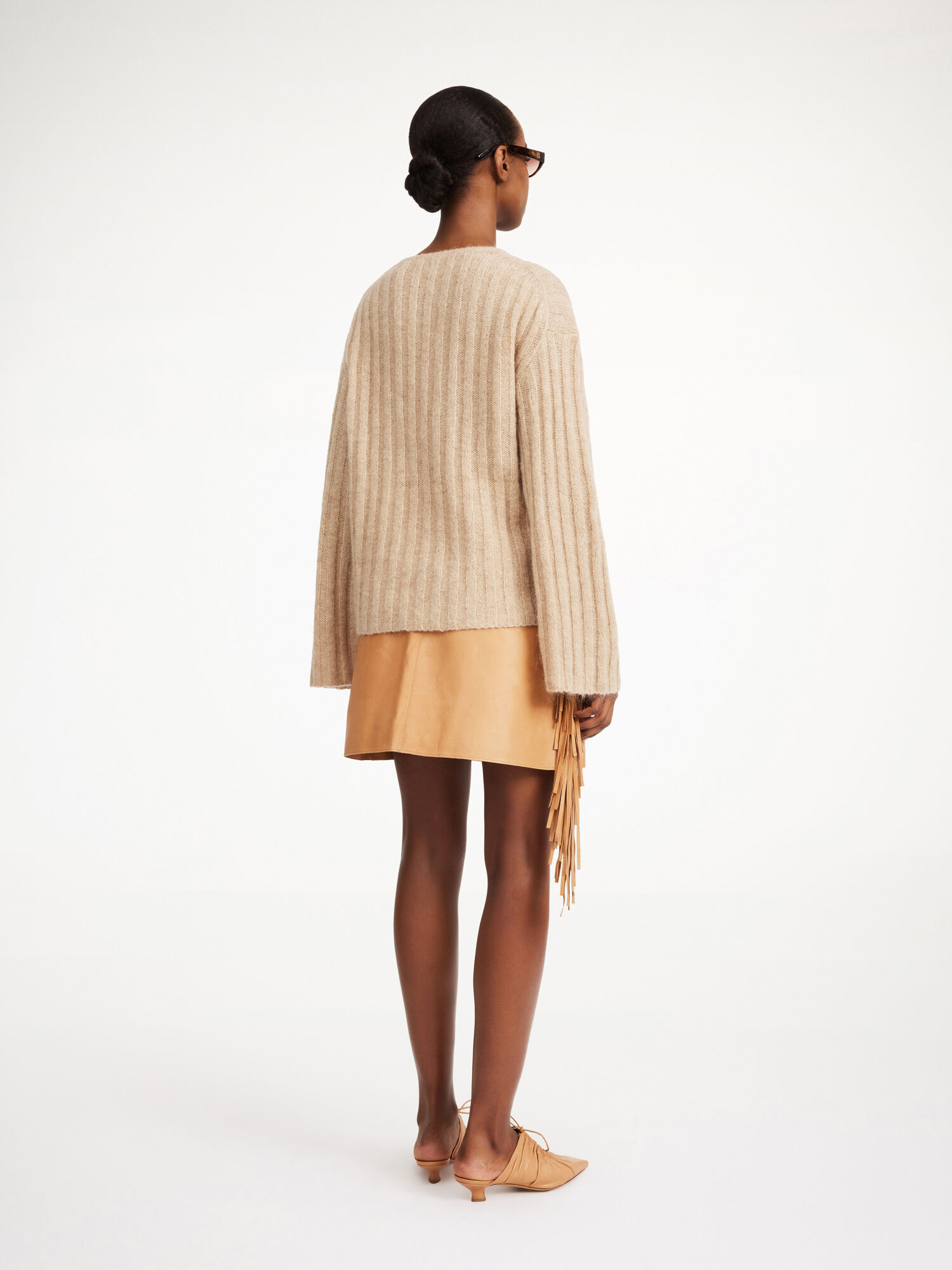 Maglieria By Malene Birger Cimone Ribbed Sweater Beige | IT_BB78882