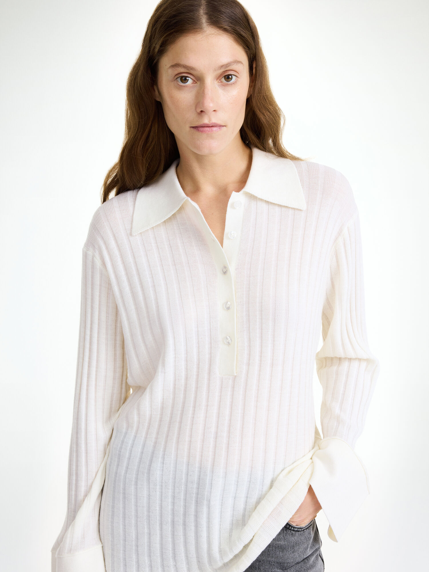 Maglieria By Malene Birger Delphine Merino Wool Sweater Bianche | IT_BB71000