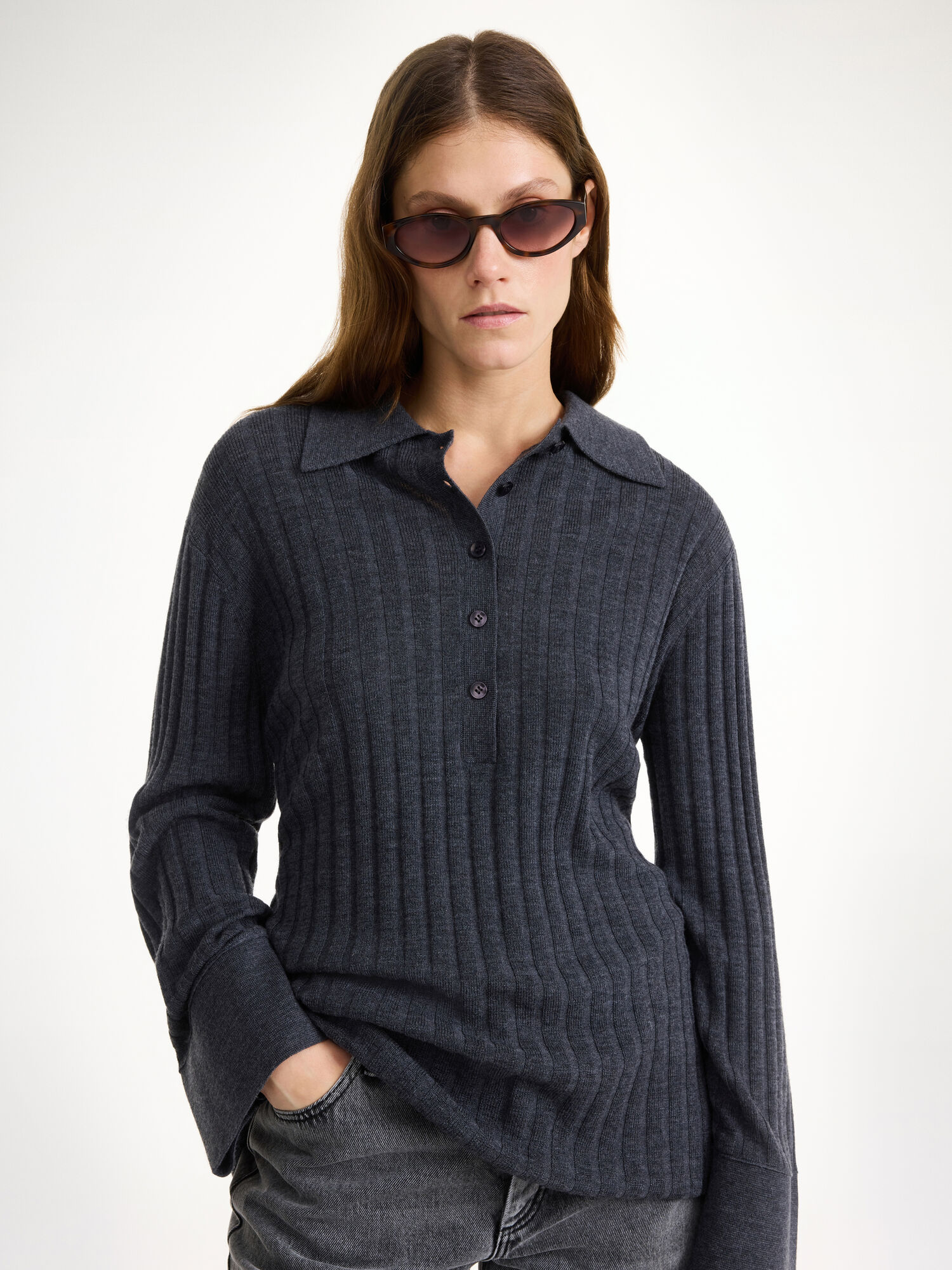 Maglieria By Malene Birger Delphine Merino Wool Sweater Grigie | IT_BB90378