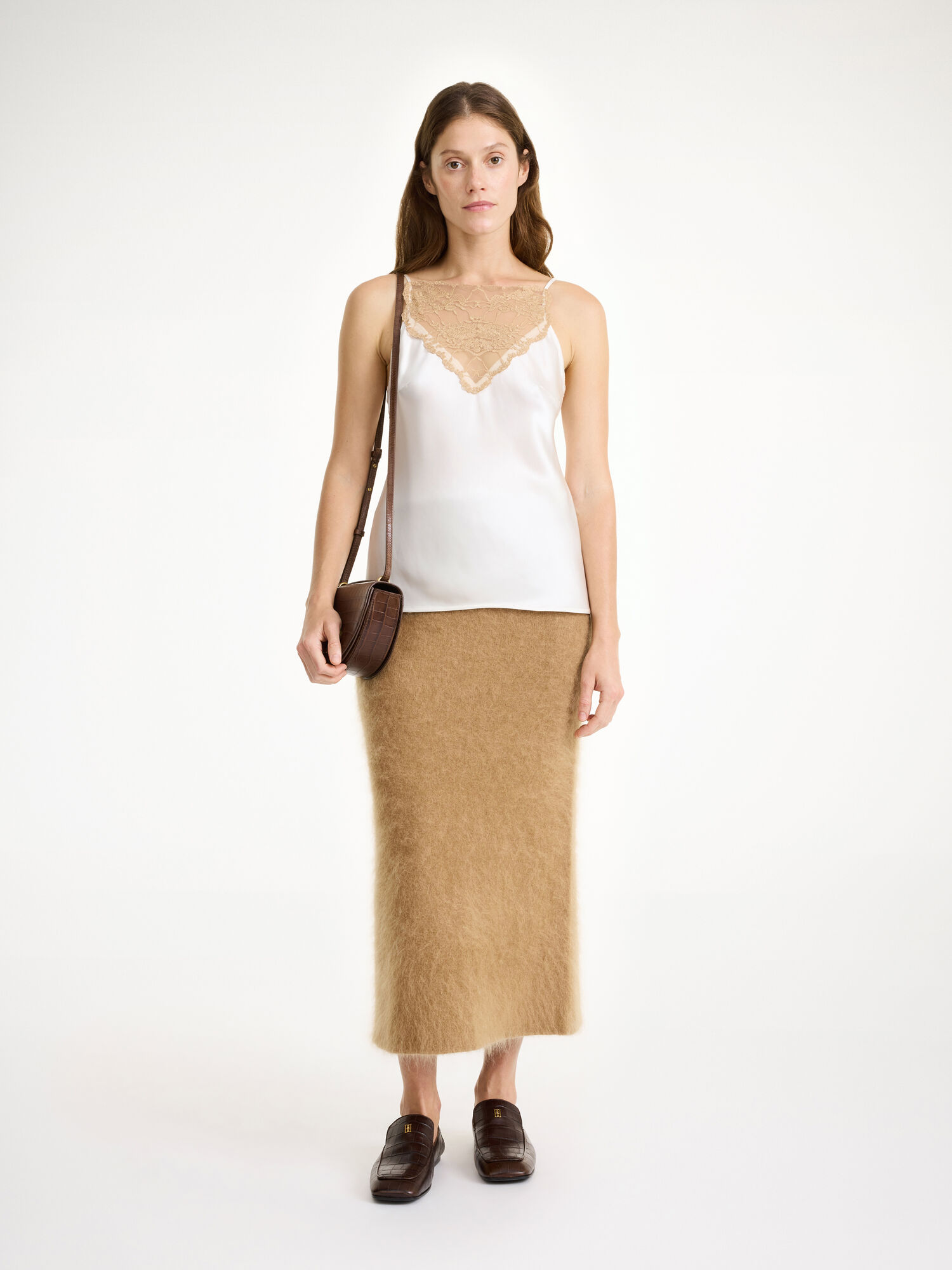 Maglieria By Malene Birger Estille Midi Skirt Marroni | IT_BB99793