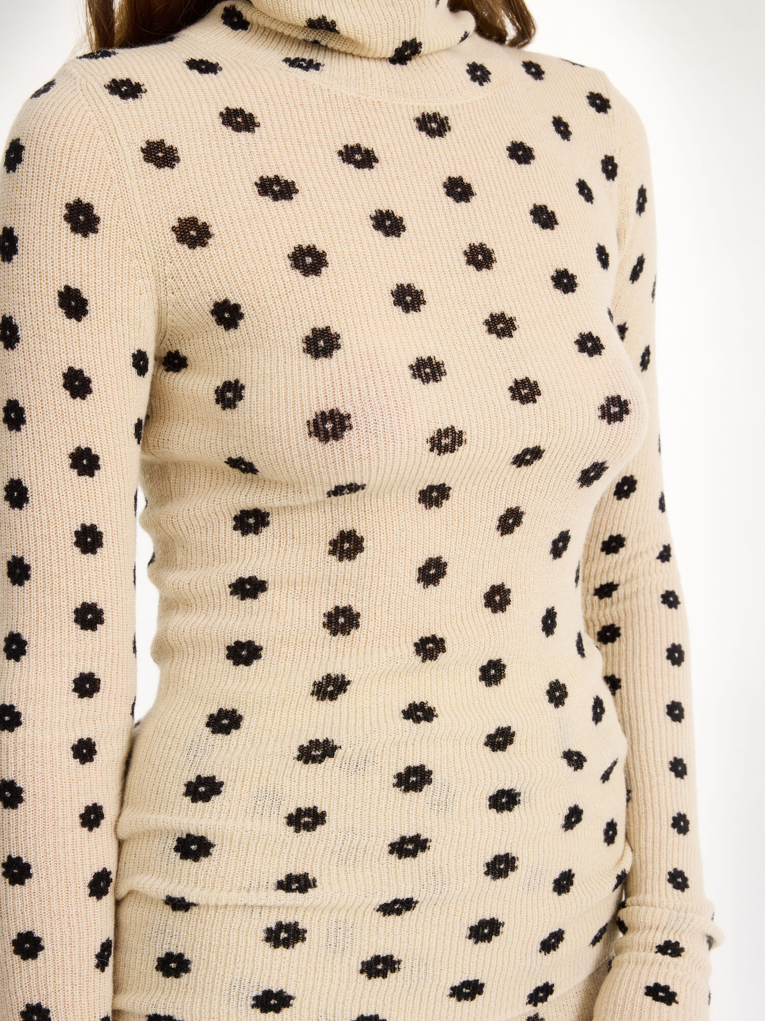 Maglieria By Malene Birger Fioria Turtleneck Wool Sweater Fiori | IT_BB54668