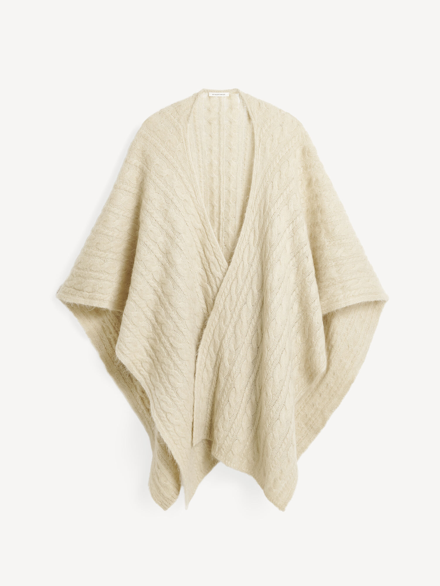 Maglieria By Malene Birger Kassillas Wool-blend Poncho Oyster Gray | IT_BB70994