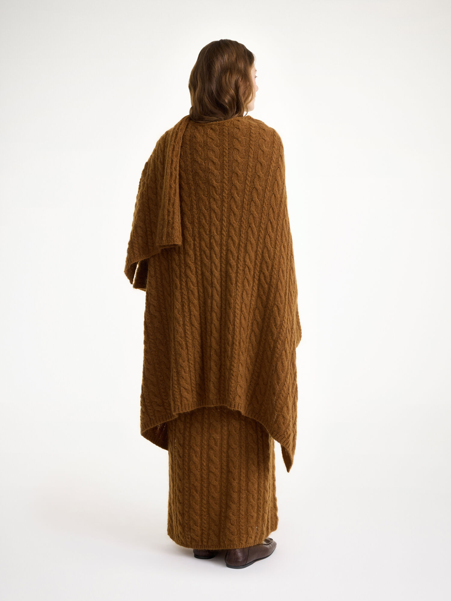 Maglieria By Malene Birger Kassillas Wool-blend Poncho Bison | IT_BB72621