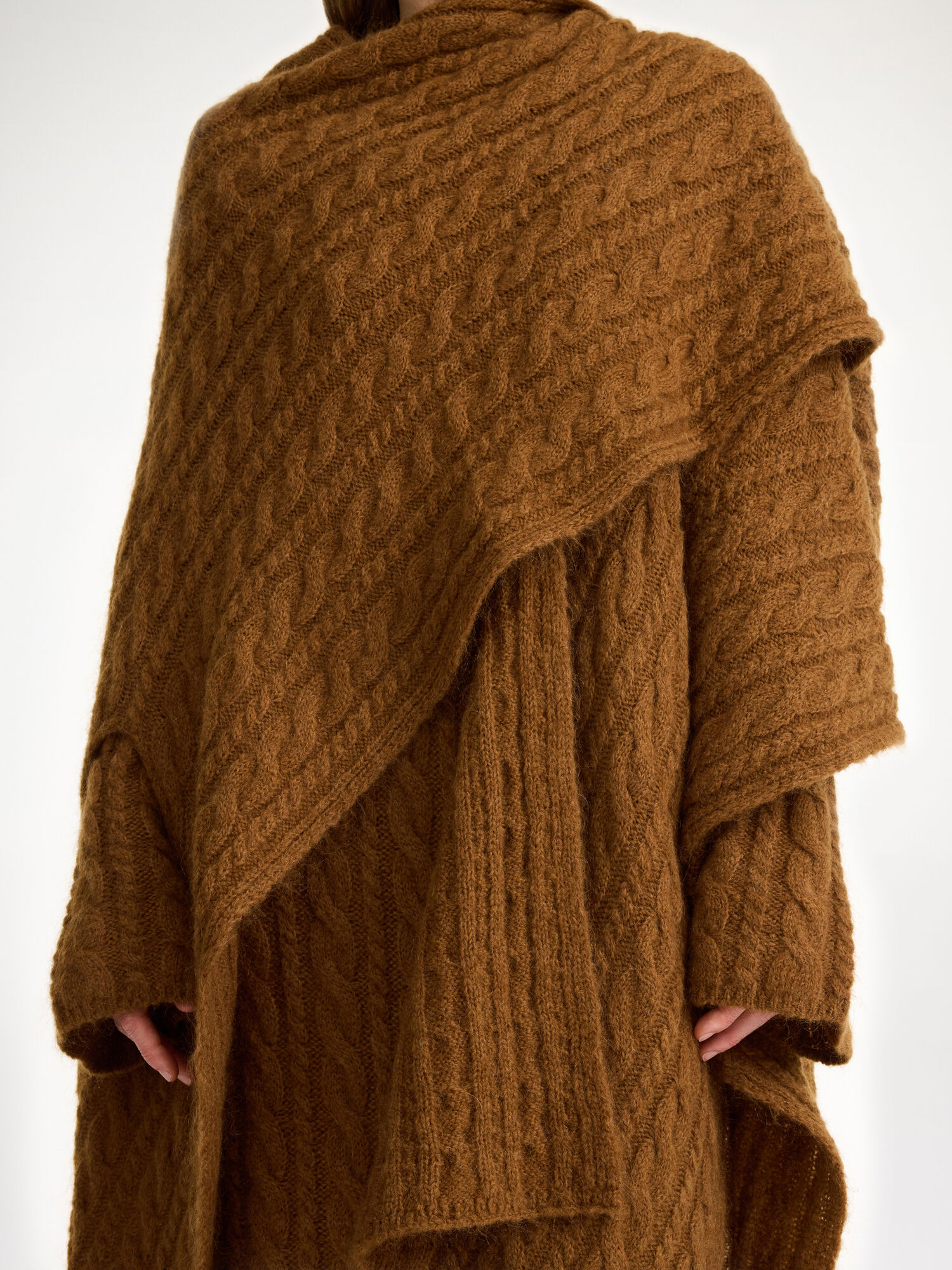 Maglieria By Malene Birger Kassillas Wool-blend Poncho Bison | IT_BB72621