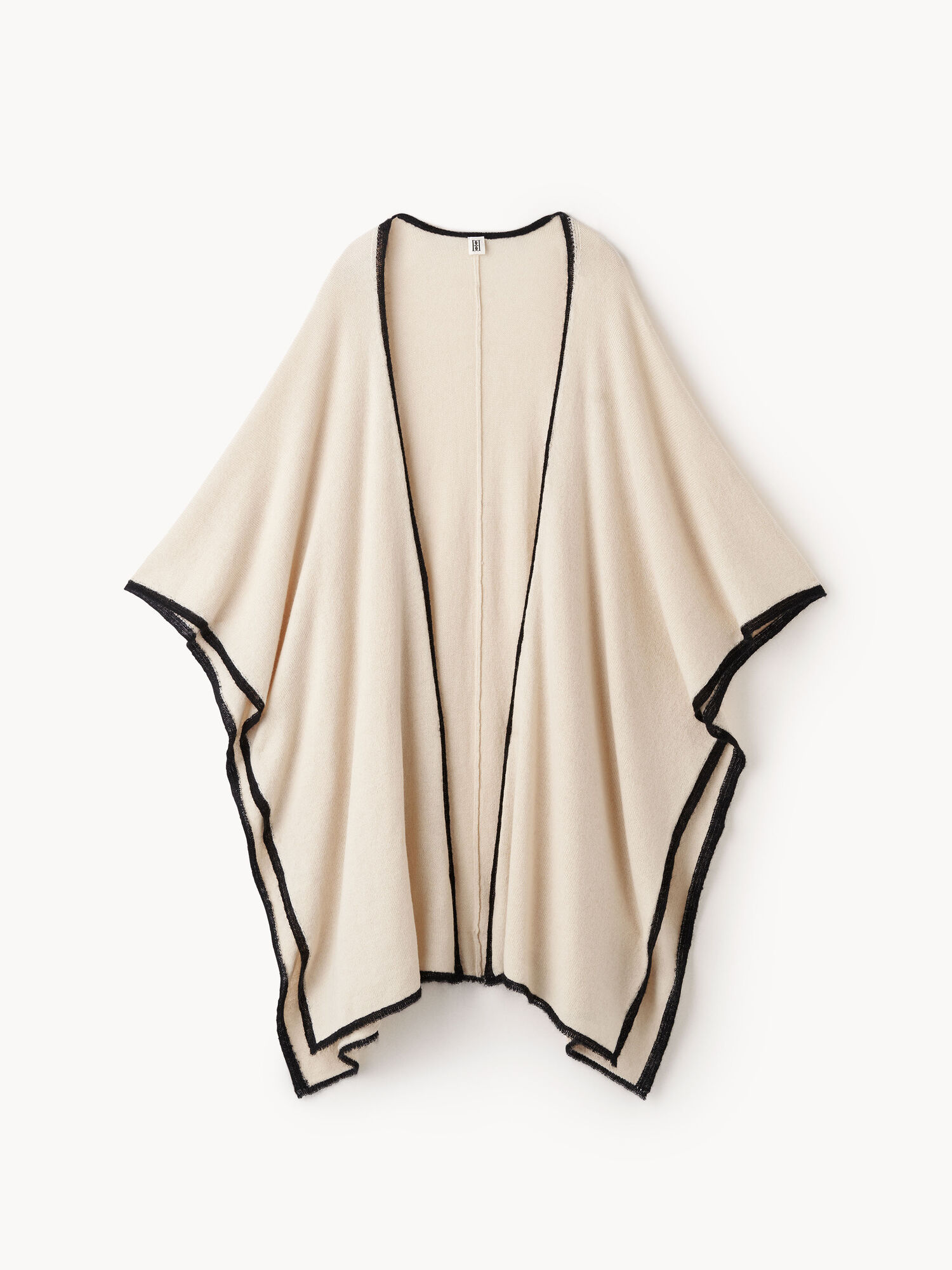 Maglieria By Malene Birger Kassira Merino-blend Poncho Oyster Gray | IT_BB51560