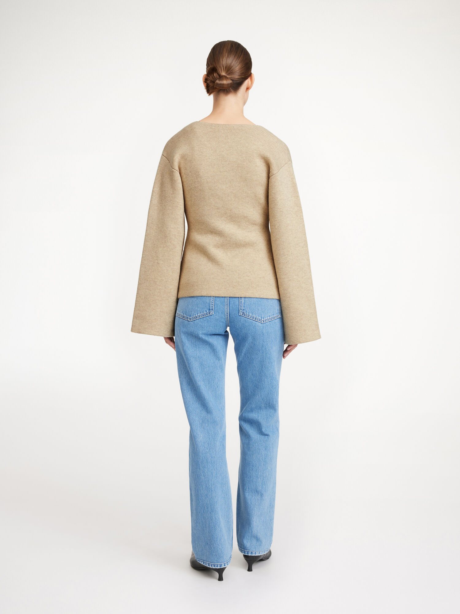 Maglieria By Malene Birger Tinley Wool Cardigan Beige | IT_BB11035