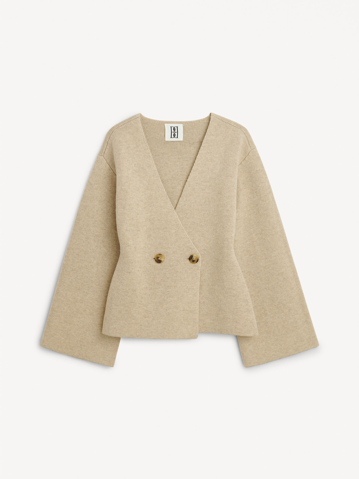 Maglieria By Malene Birger Tinley Wool Cardigan Beige | IT_BB11035