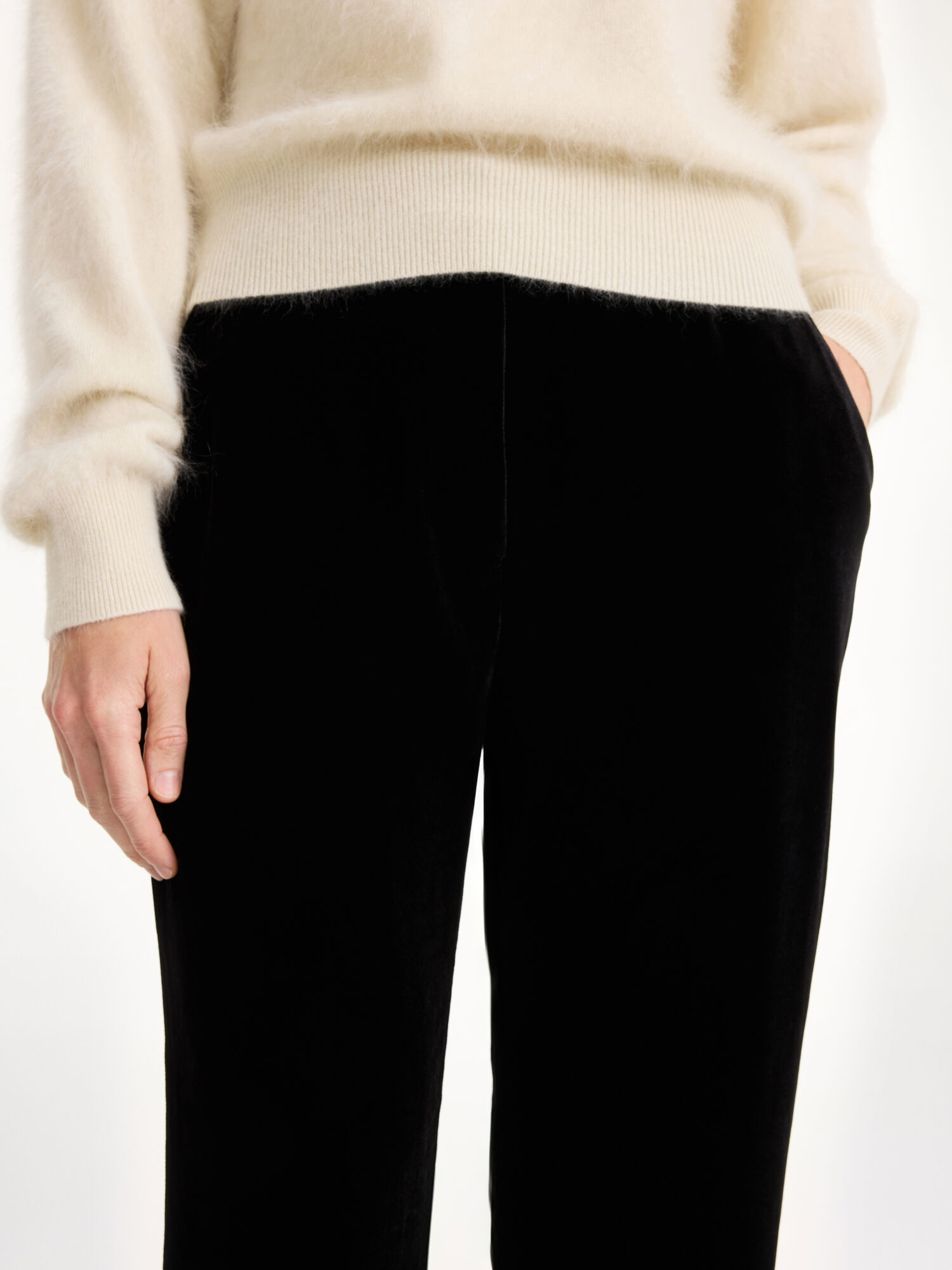 Pantaloni By Malene Birger Amores High-waisted Nere | IT_BB41593