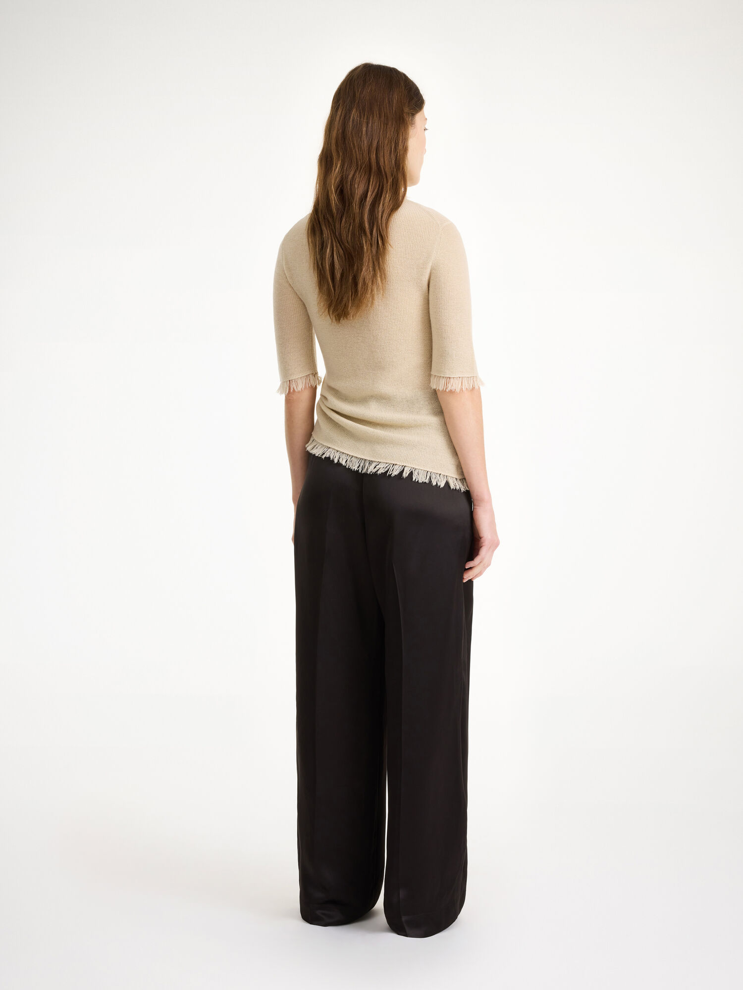 Pantaloni By Malene Birger Cymbaria High-waisted Nere | IT_BB94309